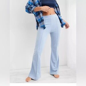 Aerie Groove-On Velour High Waisted Flare Pant